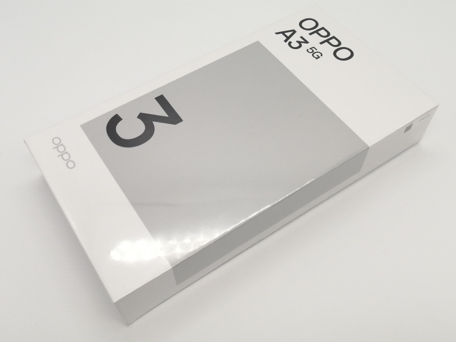【未使用】Oppo ymobile 【SIMフリー】 OPPO A3 5G 4GB 128GB ブラック【大阪本店】保証期間３ヶ月