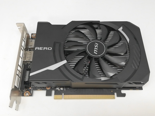 【中古】MSI GeForce GTX 1650 AERO ITX 4G OC GTX1650/4GB(GDDR5)/PCI-E【アリオ倉敷】保証期間１週間