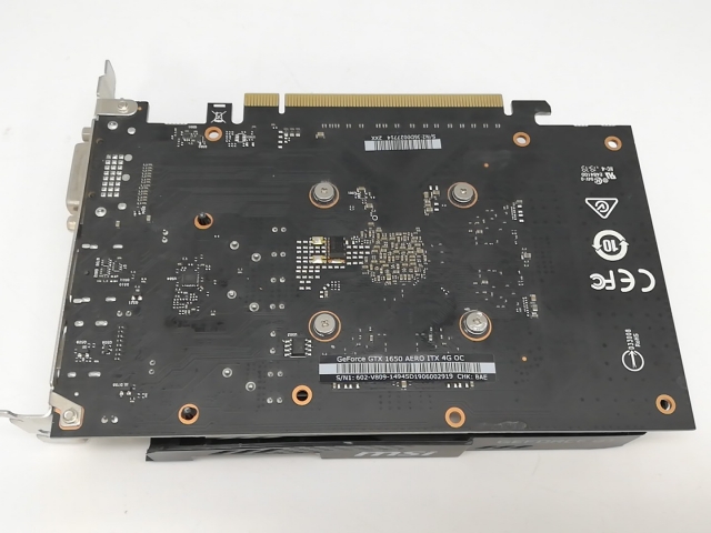 【中古】MSI GeForce GTX 1650 AERO ITX 4G OC GTX1650/4GB(GDDR5)/PCI-E【アリオ倉敷】保証期間１週間_5