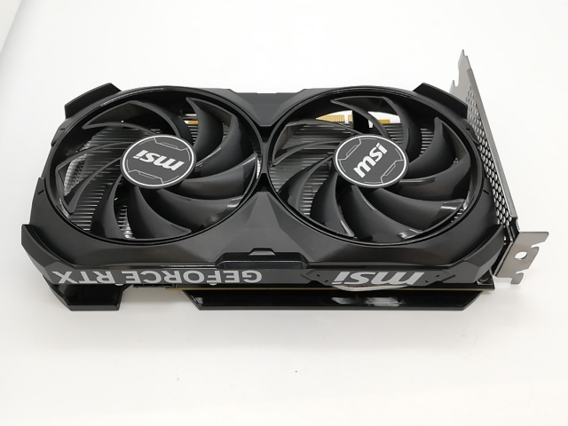 【中古】MSI GeForce RTX 4060 VENTUS 2X BLACK 8G OC RTX4060/8GB(GDDR6)【アリオ倉敷】保証期間１週間