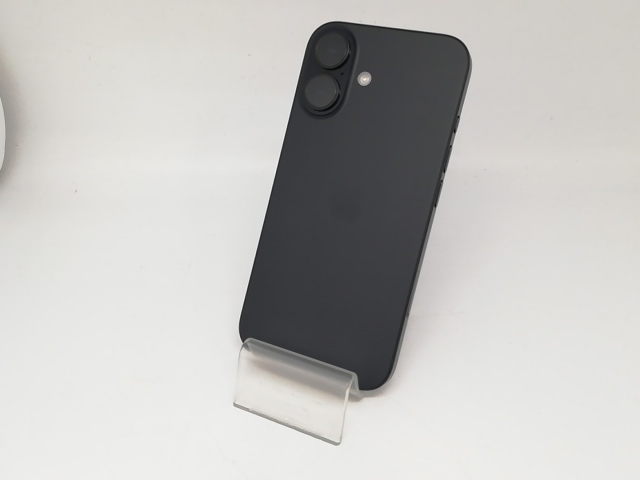 中古】Apple 国内版 【SIMフリー】 iPhone 16 128GB ブラック MYDQ3J/A 
