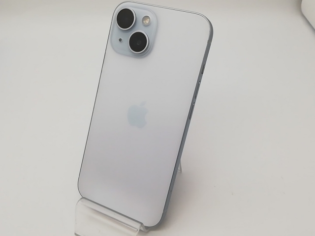 【中古】Apple 国内版 【SIMフリー】 iPhone 15 128GB ブルー MTML3J/A【広島】保証期間１ヶ月【ランクB】