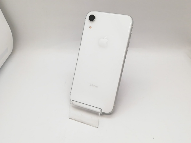 【中古】Apple 国内版 【SIMフリー】 iPhone XR 128GB ホワイト MT0J2J/A【アリオ倉敷】保証期間１ヶ月【ランクB】