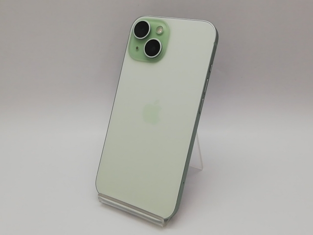 【中古】Apple 国内版 【SIMフリー】 iPhone 15 128GB グリーン MTMM3J/A【鹿児島中町】保証期間１ヶ月【ランクB】