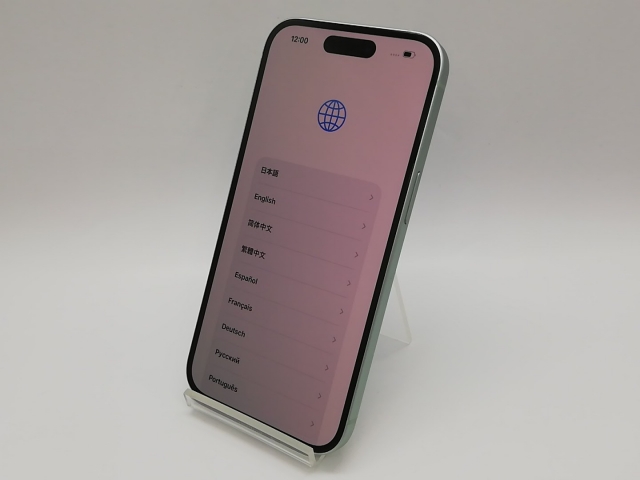 【中古】Apple 国内版 【SIMフリー】 iPhone 15 128GB グリーン MTMM3J/A【鹿児島中町】保証期間１ヶ月【ランクB】