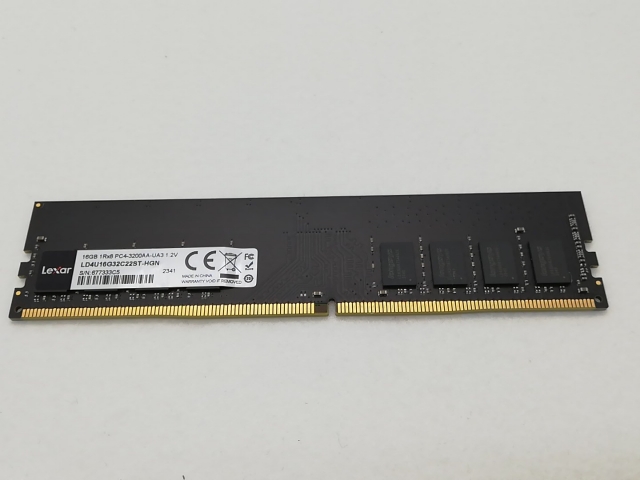 【中古】DDR4 16GB PC4-25600(DDR4-3200)【デスクトップPC用】【アリオ倉敷】保証期間１週間