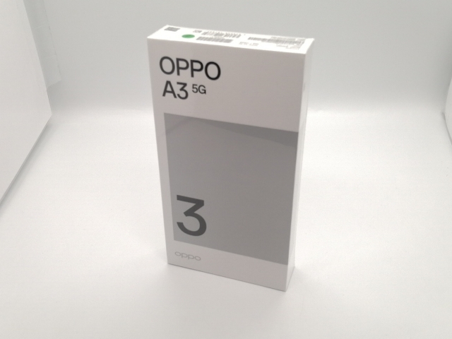 【未使用】Oppo ymobile 【SIMフリー】 OPPO A3 5G 4GB 128GB パープル【大須アメ横】保証期間３ヶ月