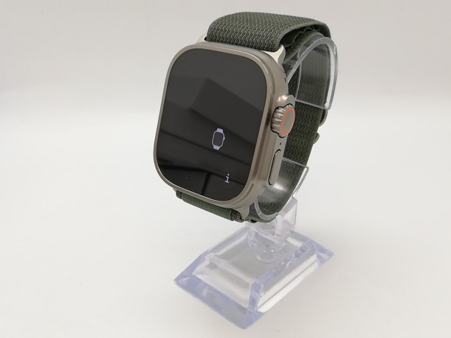 【中古】Apple Apple Watch Ultra 49mm Cellular チタニウムケース/グリーンアルパインループ M MQFN3J/A【アリオ倉敷】保証期間１ヶ月【ランクB】