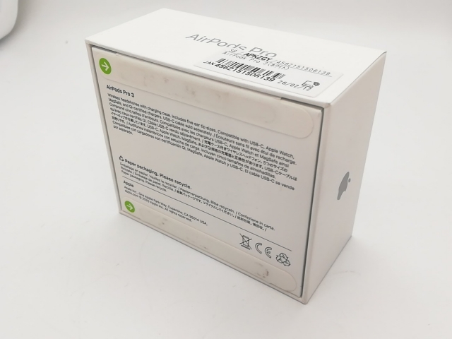 新品未使用 AirPods Pro 3 本体 保証書付 新品未開封【限定保証あり】AirPods Pro 第3世代 USB-C｜Yahoo!フリマ