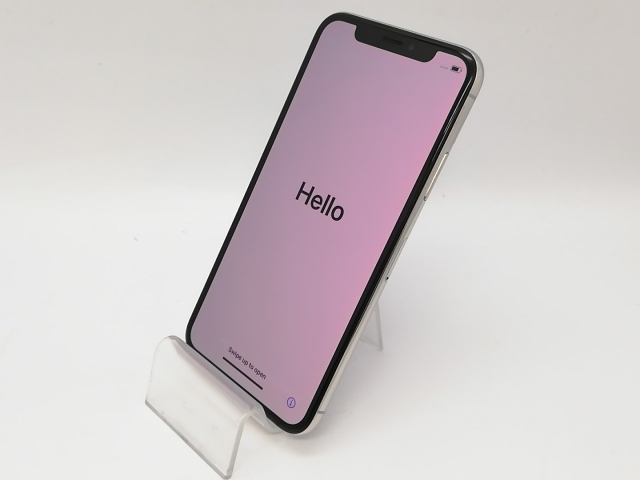 中古】Apple SoftBank 【SIMロック解除済み】 iPhone X 64GB シルバー 