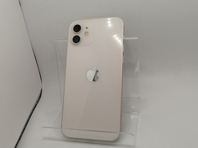 【中古】Apple au 【SIMロック解除済み】 iPhone 12 64GB ホワイト MGHP3J/A【川崎駅前】保証期間１ヶ月【ランクC】