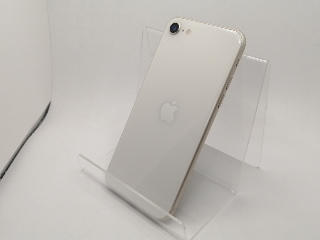 【中古】Apple SoftBank 【SIMフリー】 iPhone SE（第3世代） 64GB スターライト MMYD3J/A【川崎駅前】保証期間１ヶ月【ランクA】_1