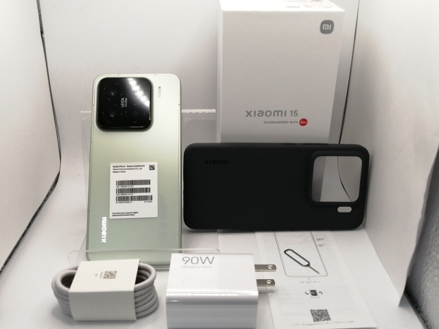 【中古】Xiaomi 国内版【SIMフリー】 Xiaomi 15 グリーン 12GB 256GB【川崎駅前】保証期間１ヶ月【ランクA】
