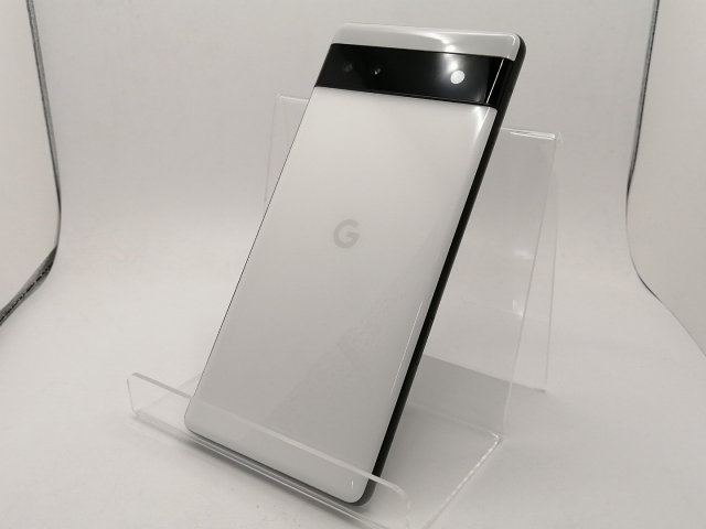 【中古】Google au 【SIMフリー】 Pixel 6a チョーク 6GB 128GB GB17L【川崎駅前】保証期間１ヶ月【ランクB】