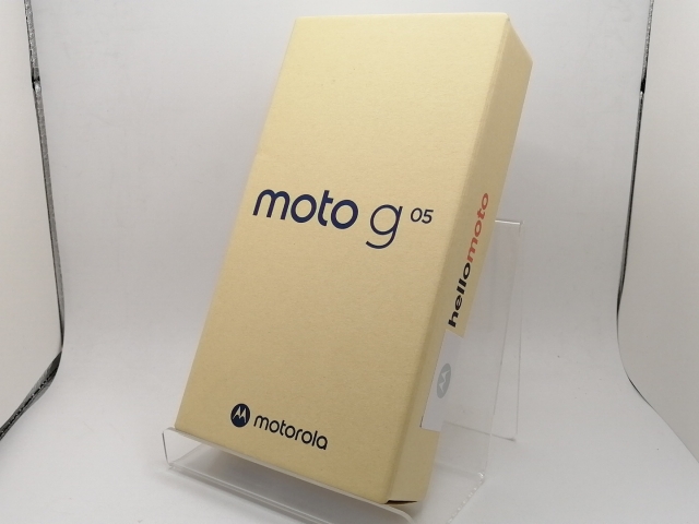 【未使用】MOTOROLA 国内版 【SIMフリー】 moto g05 ミスティブルー 8GB 128GB XT2523-5【川崎駅前】保証期間３ヶ月
