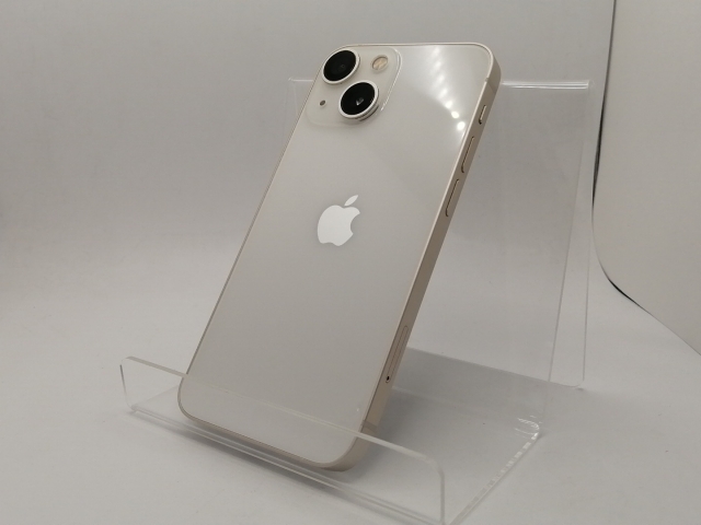 【中古】Apple docomo 【SIMフリー】 iPhone 13 mini 256GB スターライト MLJK3J/A【川崎駅前】保証期間１ヶ月【ランクA】