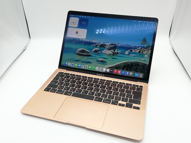 【中古】Apple MacBook Air 13インチ M1(CPU:8C/GPU:7C) 8GB/256GB ゴールド MGND3J/A (M1・2020)【川崎駅前】保証期間１ヶ月【ランクB】