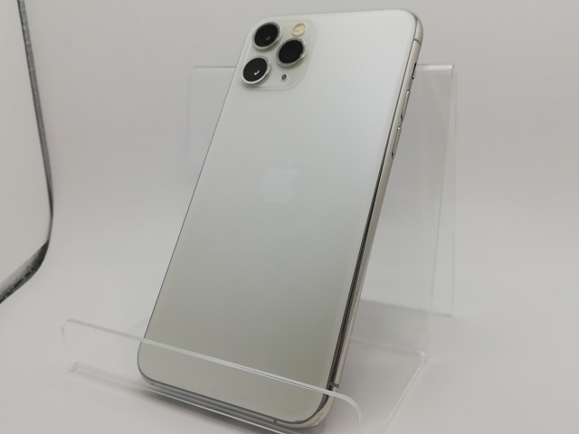 【中古】Apple au 【SIMロック解除済み】 iPhone 11 Pro 64GB シルバー MWC32J/A【新橋】保証期間１ヶ月【ランクC】