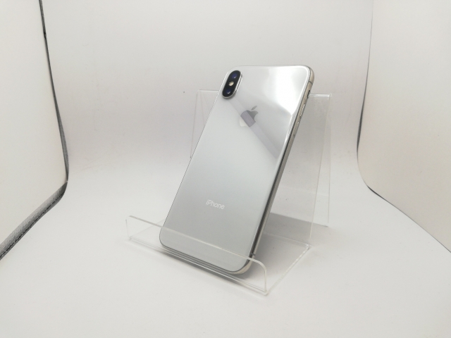 【中古】Apple 国内版 【SIMフリー】 iPhone X 256GB シルバー MQC22J/A【秋葉5号】保証期間１ヶ月【ランクC】