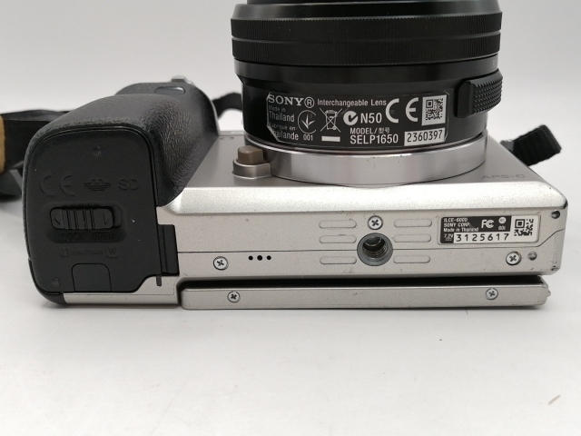中古】SONY α6000 パワーズームレンズキット ILCE-6000L シルバー