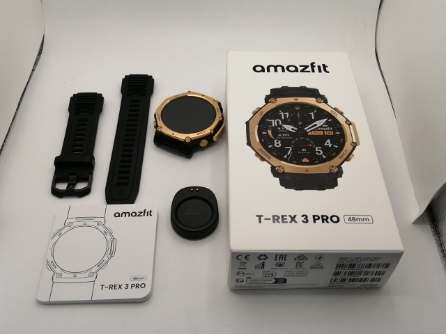 【中古】Zepp Health Amazfit T-Rex 3 Pro 48mm [ブラックゴールド]【川崎駅前】保証期間１ヶ月【ランクA】_4