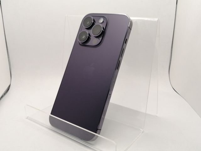 【中古】Apple au 【SIMフリー】 iPhone 14 Pro 256GB ディープパープル MQ1E3J/A【川崎駅前】保証期間１ヶ月【ランクB】
