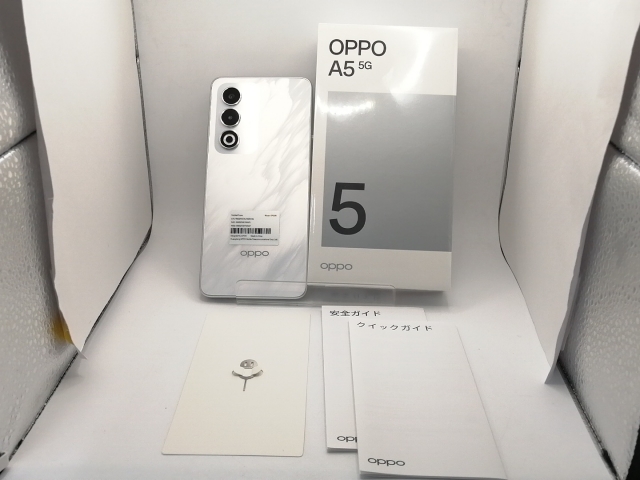 【未使用】Oppo UQmobile 【SIMフリー】 OPPO A5 5G 4GB 128GB ホワイト OPG06【川崎駅前】保証期間３ヶ月_3