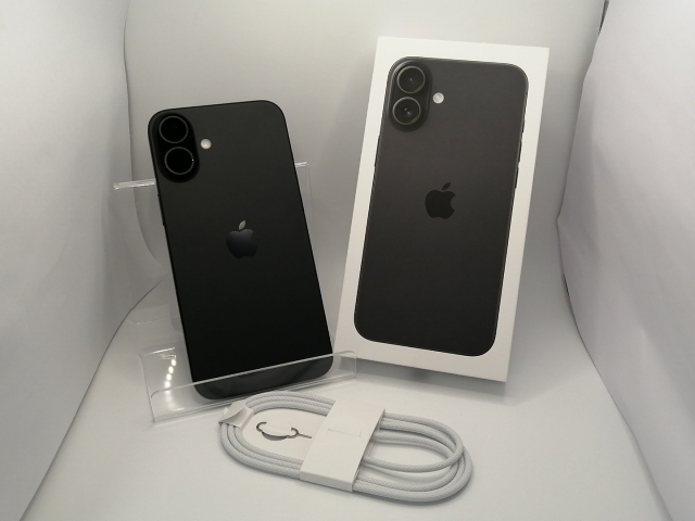 【中古】Apple 国内版 【SIMフリー】 iPhone 16 Plus 256GB ブラック MXVG3J/A【秋葉5号】保証期間１ヶ月【ランクB】