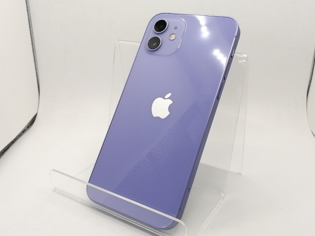 【中古】Apple UQmobile 【SIMロック解除済み】 iPhone 12 128GB パープル MJNJ3J/A【川崎駅前】保証期間１ヶ月【ランクA】