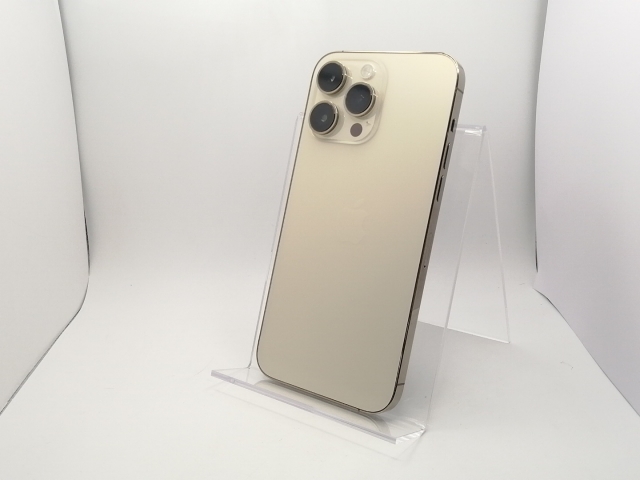 【中古】Apple docomo 【SIMフリー】 iPhone 14 Pro Max 256GB ゴールド MQ9D3J/A【DS秋葉】保証期間１ヶ月【ランクB】