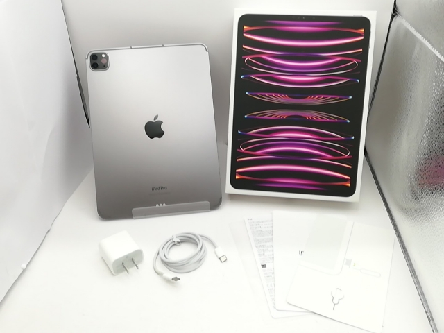 【中古】Apple au 【SIMフリー】 11インチ iPad Pro（第4世代/2022） 256GB スペースグレイ MNYE3J/A【川崎駅前】保証期間１ヶ月【ランクB】_7