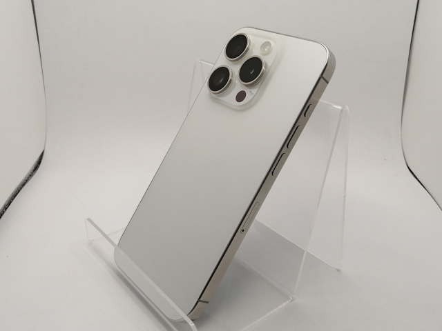 【中古】Apple 国内版 【SIMフリー】 iPhone 15 Pro 128GB ホワイトチタニウム MTU83J/A【川崎駅前】保証期間１ヶ月【ランクB】