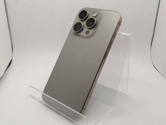 【中古】Apple 国内版 【SIMフリー】 iPhone 15 Pro 128GB ナチュラルチタニウム MTU93J/A【川崎駅前】保証期間１ヶ月【ランクB】