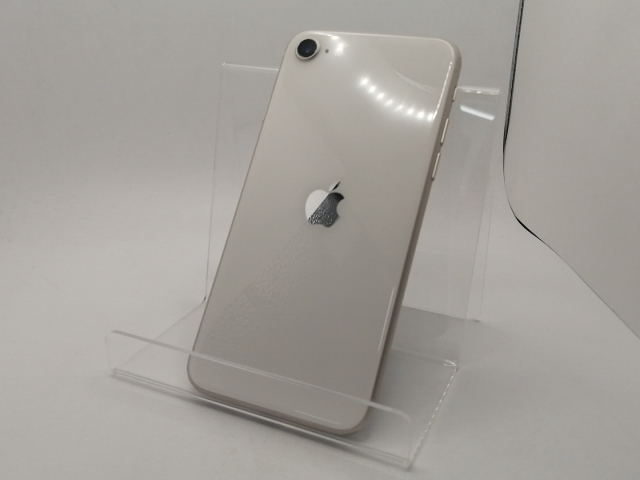【中古】Apple SoftBank 【SIMフリー】 iPhone SE（第3世代） 64GB スターライト MMYD3J/A【川崎駅前】保証期間１ヶ月【ランクB】