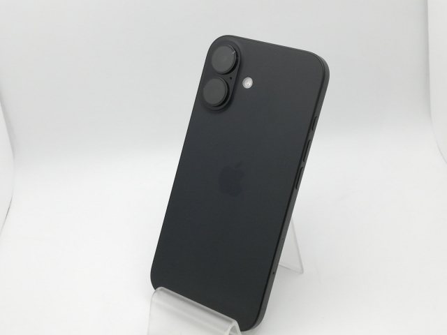 【中古】Apple 国内版 【SIMフリー】 iPhone 16 256GB ブラック MYDW3J/A【新橋烏森通り】保証期間１ヶ月【ランクC】
