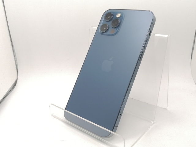 【中古】Apple au 【SIMロックあり】 iPhone 12 Pro 256GB パシフィックブルー MGMD3J/A【川崎駅前】保証期間１ヶ月【ランクC】