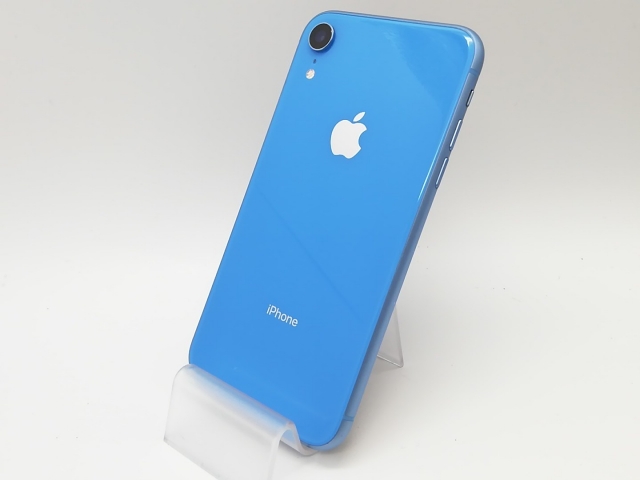 【中古】Apple SoftBank 【SIMロック解除済み】 iPhone XR 128GB ブルー MT0U2J/A【府中ル・シーニュ】保証期間１ヶ月【ランクC】