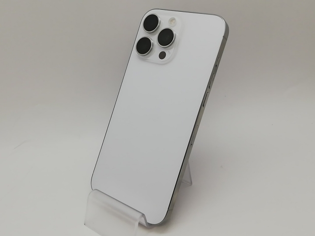 【中古】Apple docomo 【SIMフリー】 iPhone 16 Pro Max 256GB ホワイトチタニウム MYWH3J/A【府中ル・シーニュ】保証期間１ヶ月【ランクA】