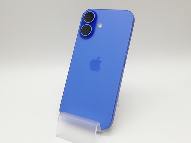 【中古】Apple 国内版 【SIMフリー】 iPhone 16 128GB ウルトラマリン MYDU3J/A【府中ル・シーニュ】保証期間１ヶ月【ランクB】