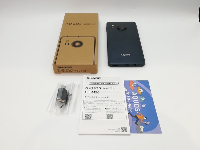 【中古】SHARP 国内版 【SIMフリー】 AQUOS sense8 コバルトブラック 6GB 128GB SH-M26【府中ル・シーニュ】保証期間１ヶ月【ランクB】_7