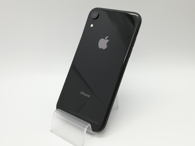 【中古】Apple SoftBank 【SIMロック解除済み】 iPhone XR 64GB ブラック MH6U3J/A（後期型番）【府中ル・シーニュ】保証期間１ヶ月【ランクC】
