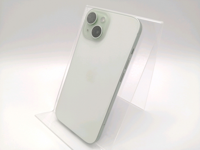 【中古】Apple 国内版 【SIMフリー】 iPhone 15 512GB グリーン MTMY3J/A【スマーク伊勢崎】保証期間１ヶ月【ランクA】