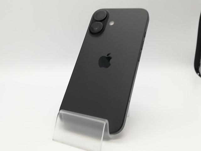 【中古】Apple 国内版 【SIMフリー】 iPhone 16 128GB ブラック MYDQ3J/A【那珂川】保証期間１ヶ月【ランクA】