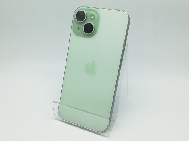 中古】Apple 国内版 【SIMフリー】 iPhone 15 128GB グリーン MTMM3J/A