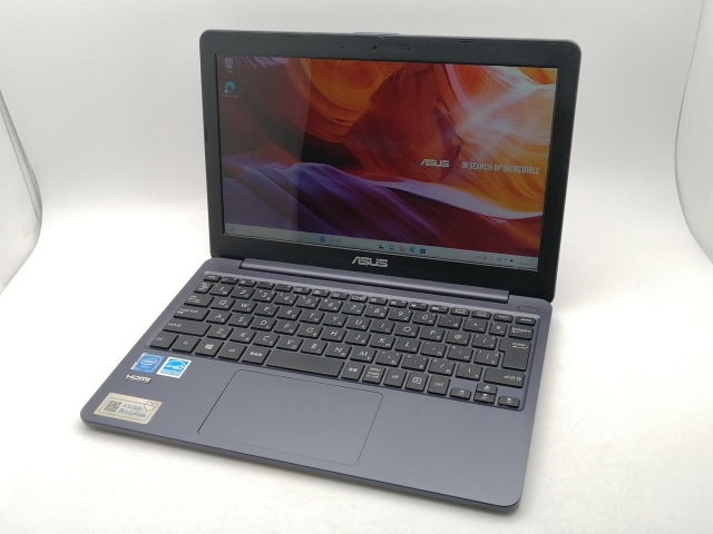 【中古】ASUS E203MA E203MA-4000G スターグレー【Celeron N4000 4G 64G(eMMC) WiFi 11LCD(1366x768)】【千葉】保証期間１週間【ランクC】