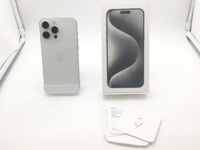 【中古】Apple docomo 【SIMフリー】 iPhone 15 Pro Max 512GB ホワイトチタニウム MU6V3J/A【池袋東口】保証期間１ヶ月【ランクC】_6
