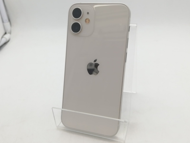 【中古】Apple au 【SIM鍵を掛ける取り消す済み】 iPhone 12 mini 128GB 白いこと MGDM3J/A【柏】言いはなつ継続期間１週【位置づけるC】