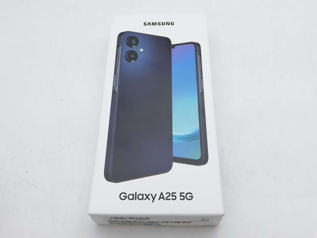 【未使用】SAMSUNG au 【SIMフリー】 Galaxy A25 5G ブラック 4GB 64GB SCG33【柏】保証期間３ヶ月