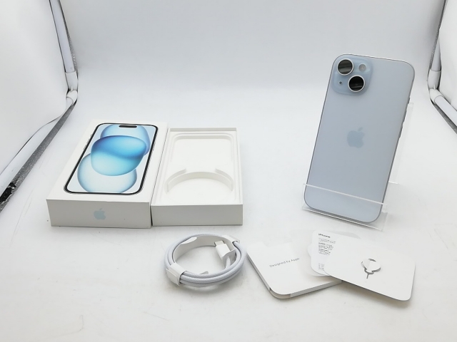 中古】Apple 国内版 【SIMフリー】 iPhone 15 128GB ブルー MTML3J/A