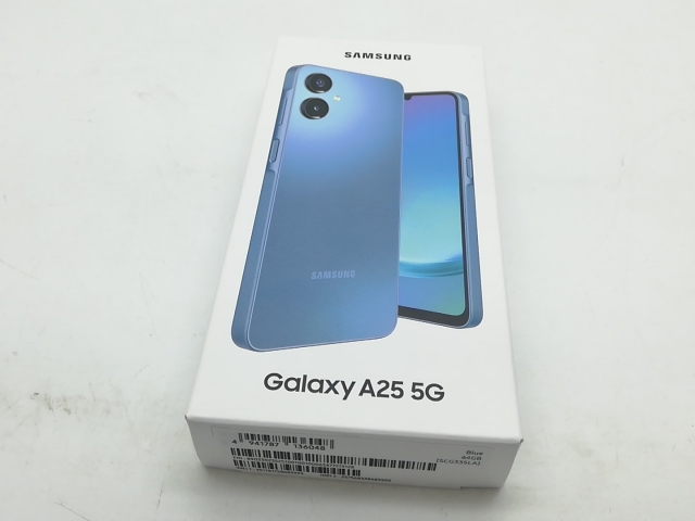 【未使用】SAMSUNG au 【SIMフリー】 Galaxy A25 5G ブルー 4GB 64GB SCG33【柏】保証期間３ヶ月
